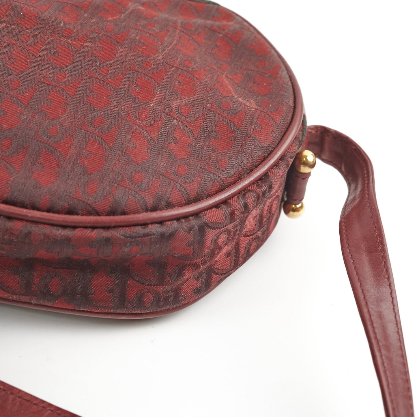 Dior   Burgundy Camera Bag Crossbody