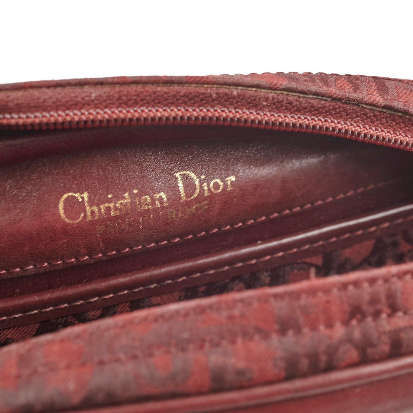 Dior   Burgundy Camera Bag Crossbody