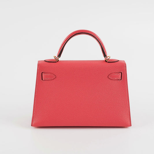 Hermes Mini Kelly Rose Lipstick Chevre Y Stamp (2020)