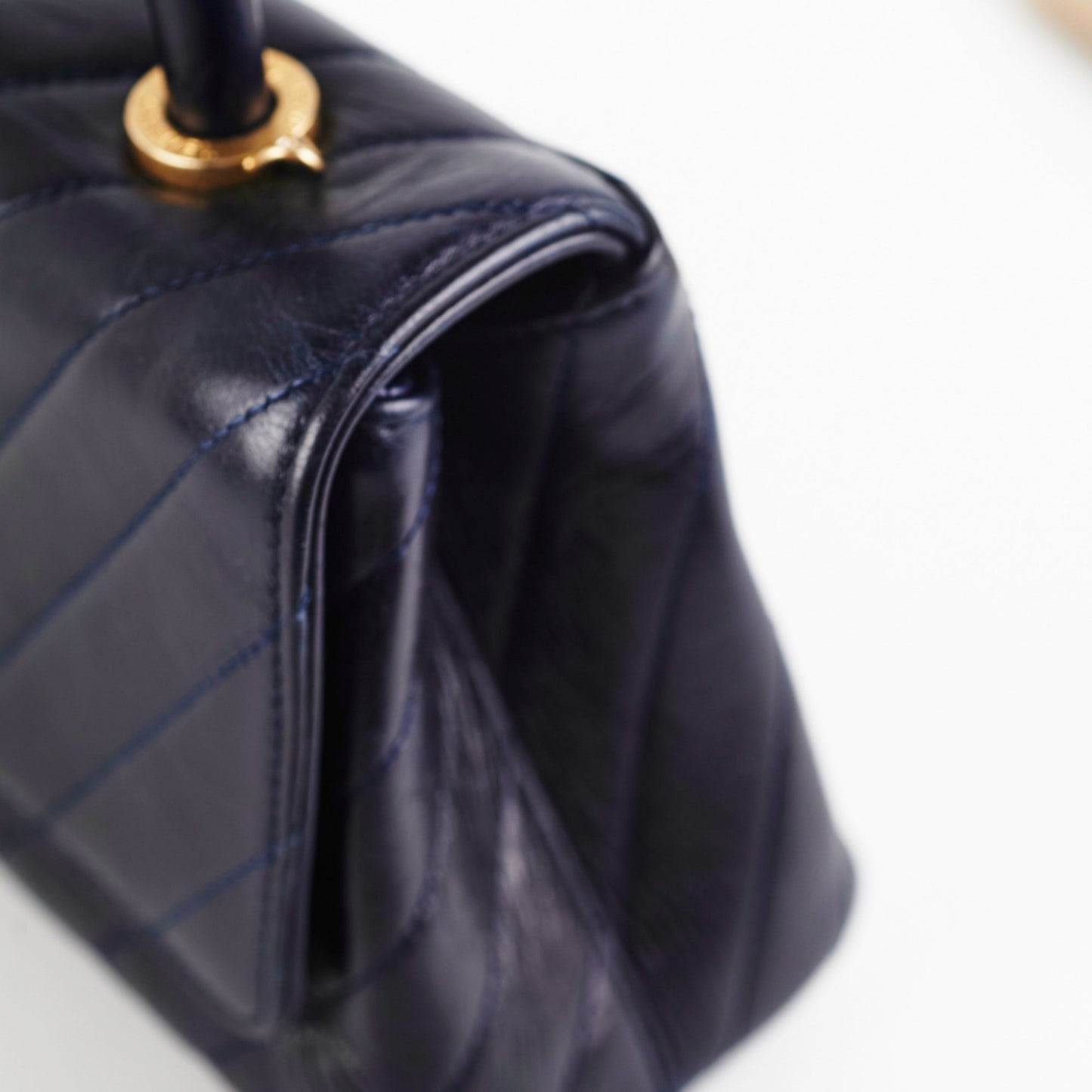 Chanel Small Coco Handle Dark Navy