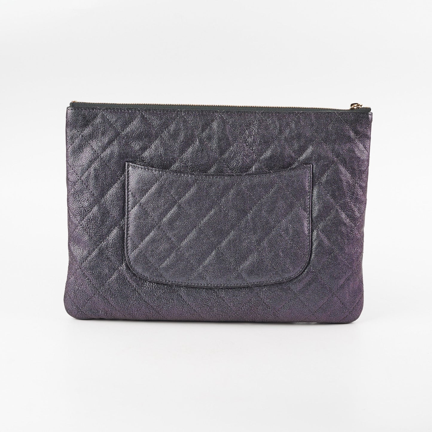 Chanel Iridescent Caviar Medium Night By The C Pouch Clutch