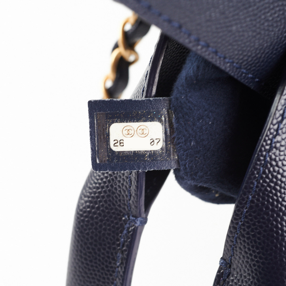 Chanel Deauville Small Caviar Tote Navy