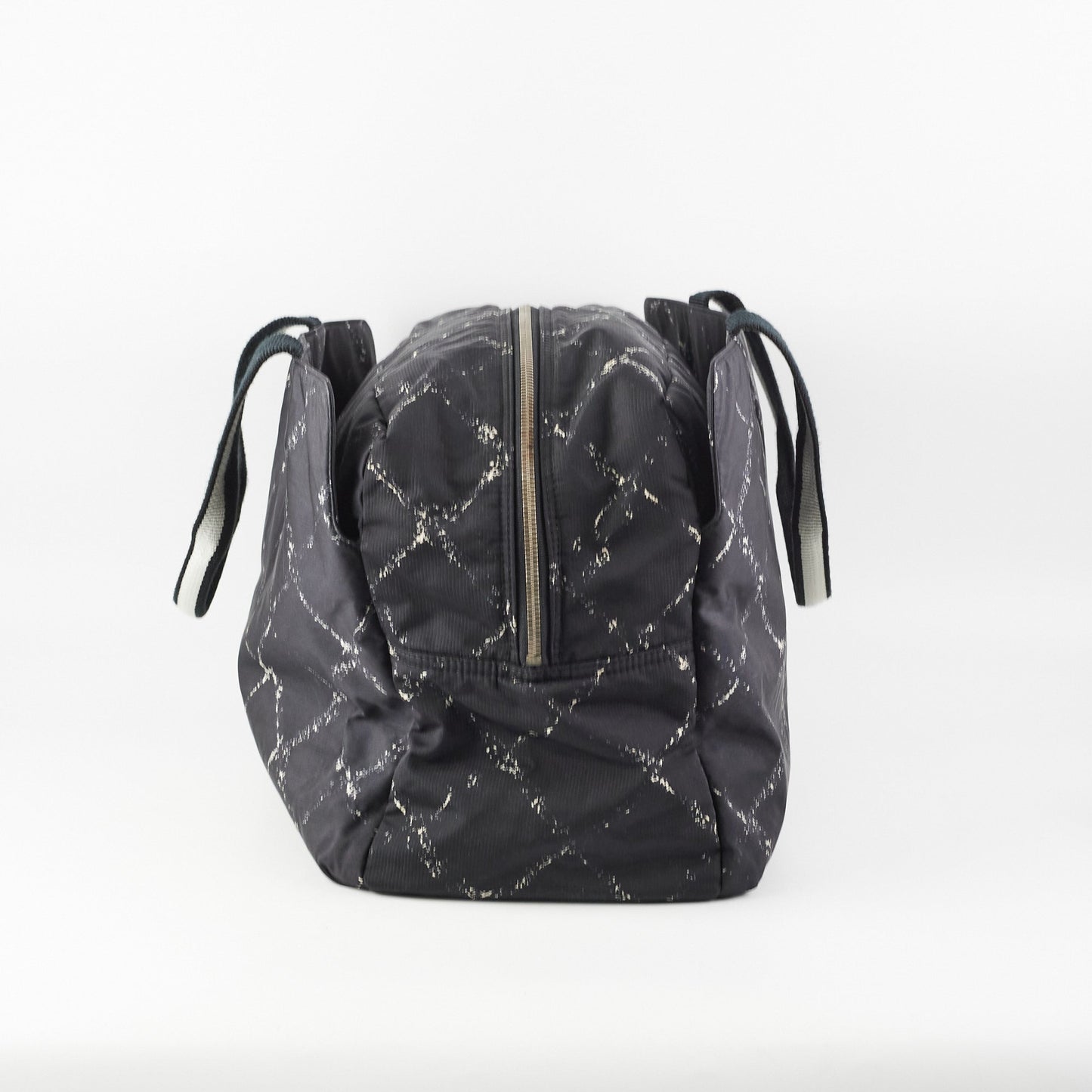 Chanel Diamond - Print Tote Bag Black