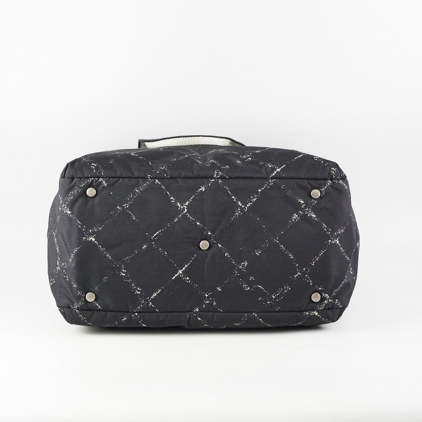 Chanel Diamond - Print Tote Bag Black