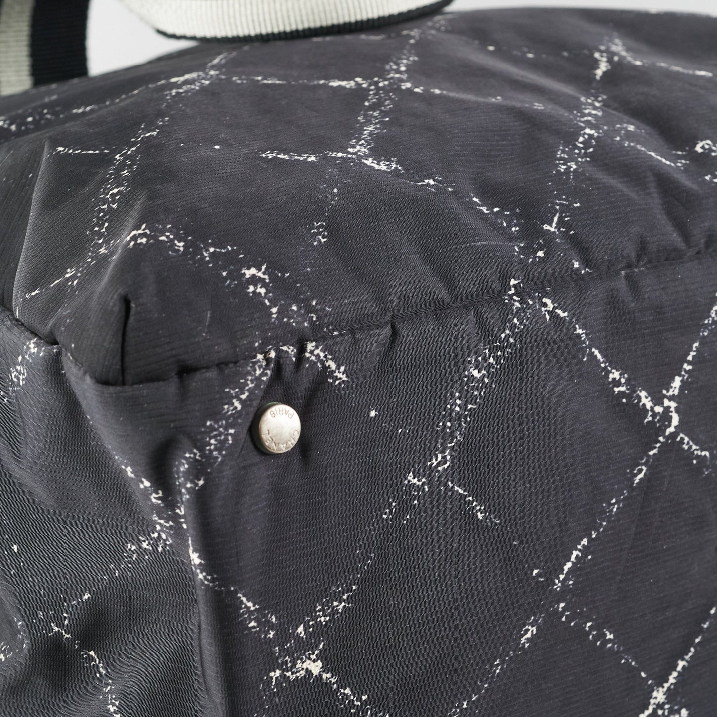 Chanel Diamond - Print Tote Bag Black