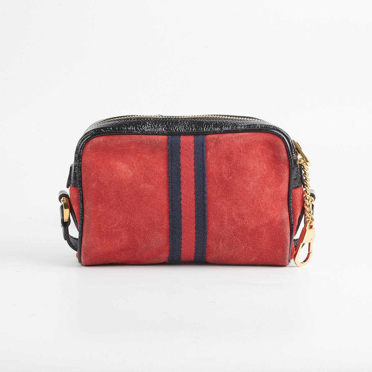 Gucci   Nubuck Camera Bag Red