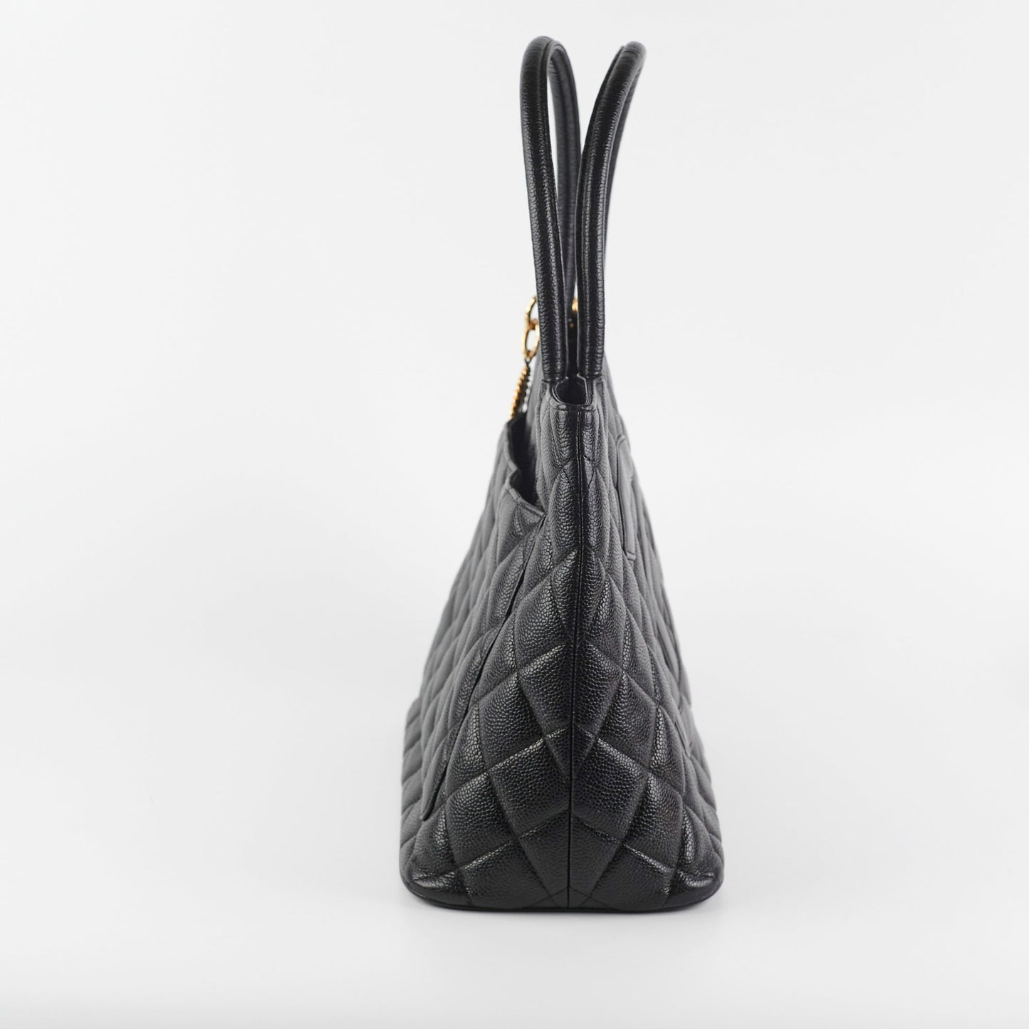 Chanel Madelion Black Caviar Tote