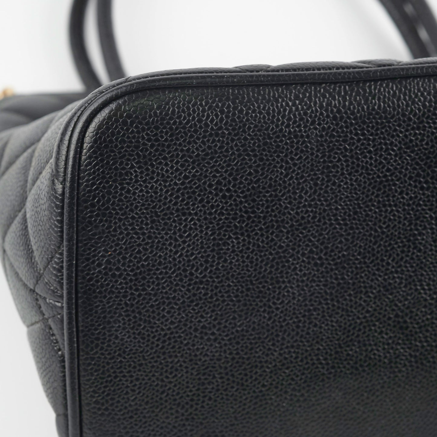 Chanel Madelion Black Caviar Tote