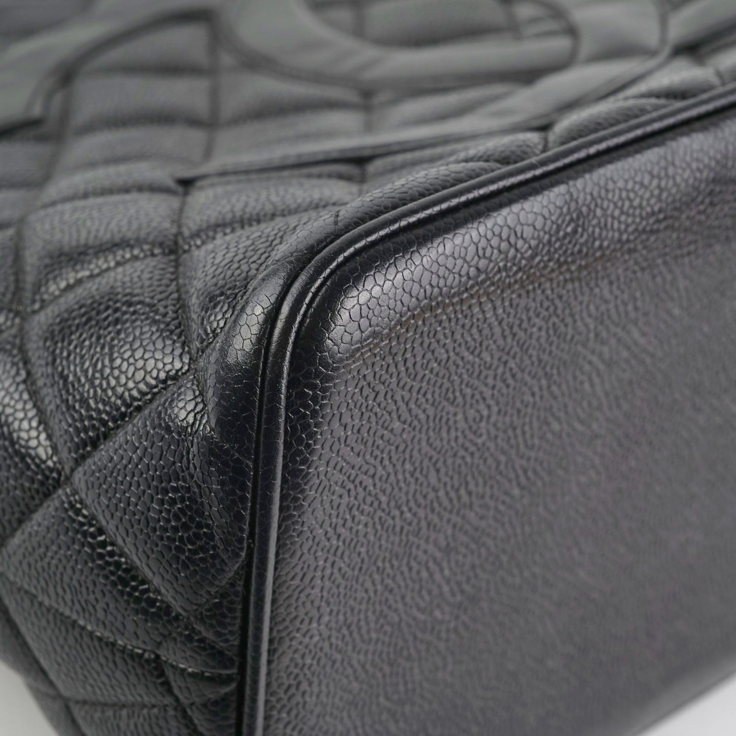 Chanel Madelion Black Caviar Tote