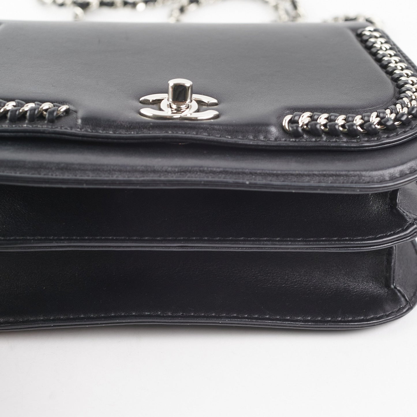 Chanel Seasonal Chain Flap Calfskin Shoulder Bag