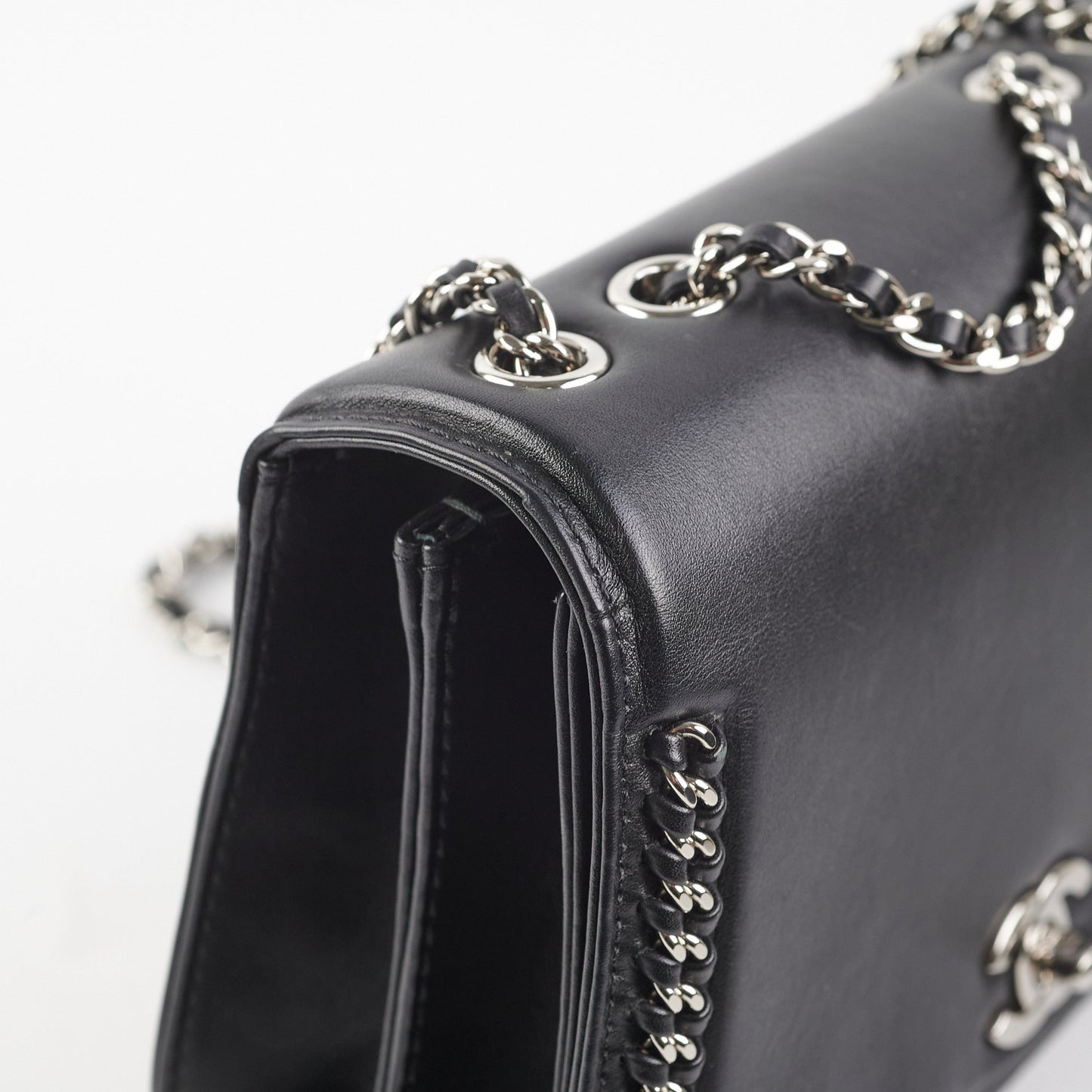 Chanel Seasonal Chain Flap Calfskin Shoulder Bag