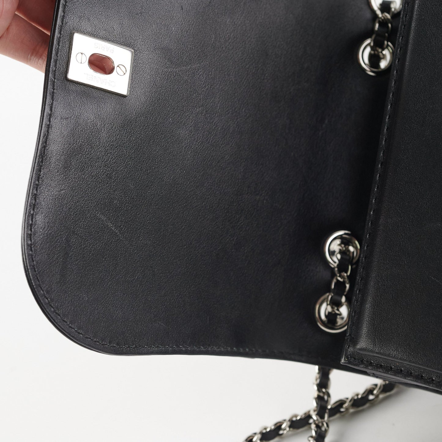 Chanel Seasonal Chain Flap Calfskin Shoulder Bag
