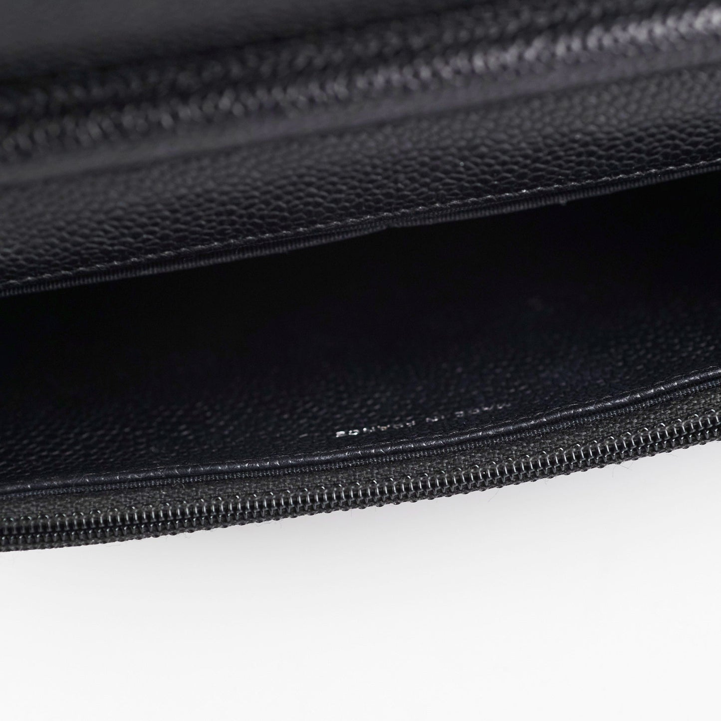 Chanel Caviar Wallet on Chain WOC Black