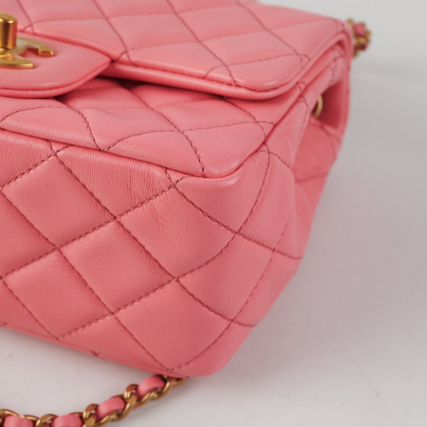 ITEM 9 - Chanel Mini Square Pink Microchipped