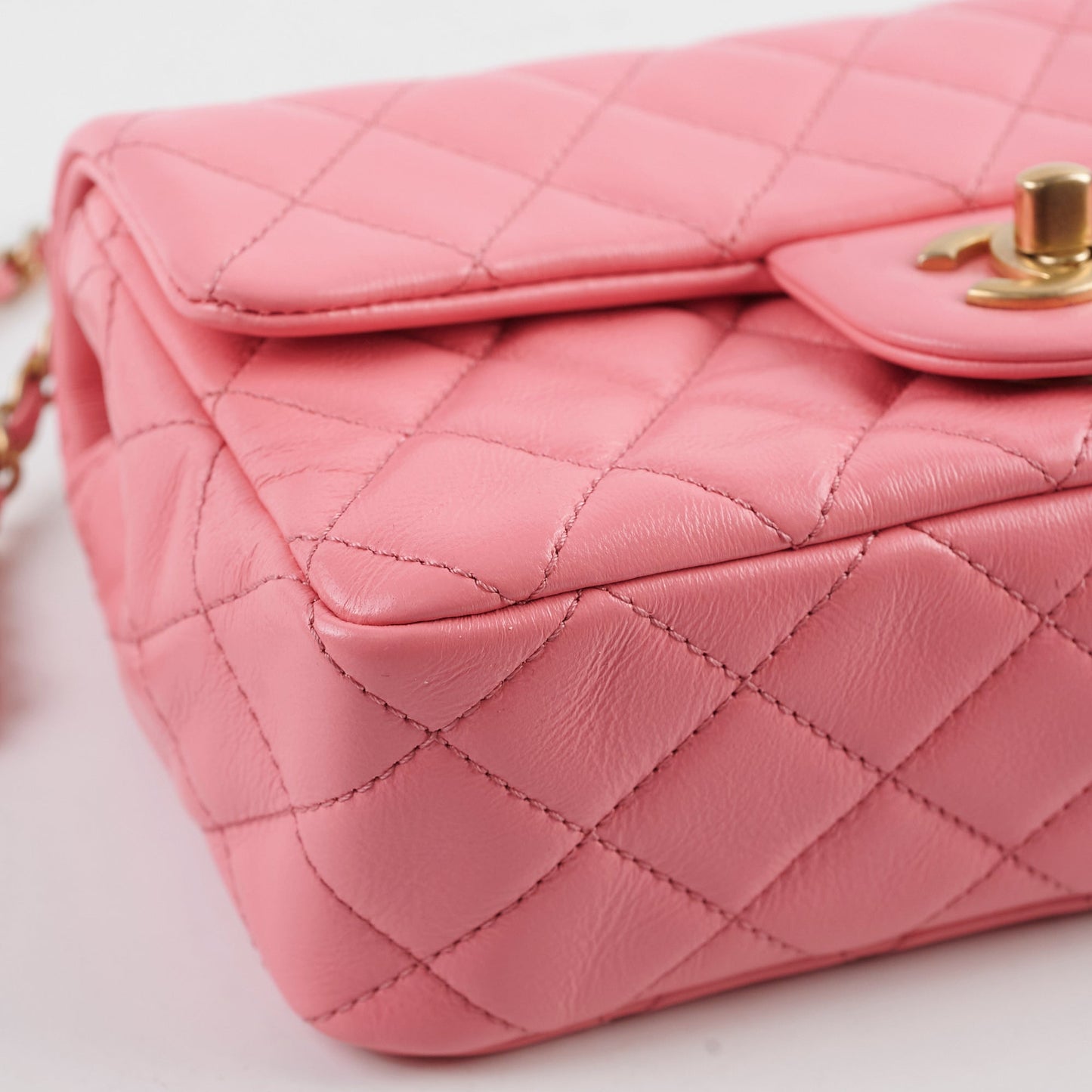 Chanel Crush Mini Rectangular Bright Pink Microchipped 2022