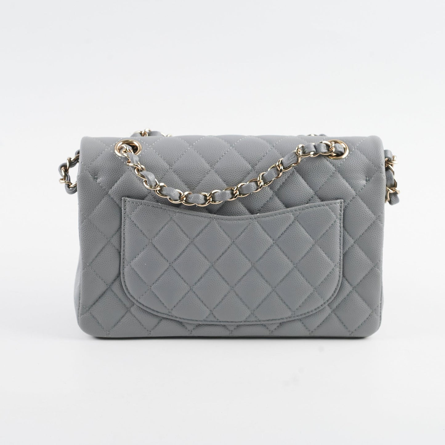 Chanel Classic Small Caviar Flap Grey 29 Series