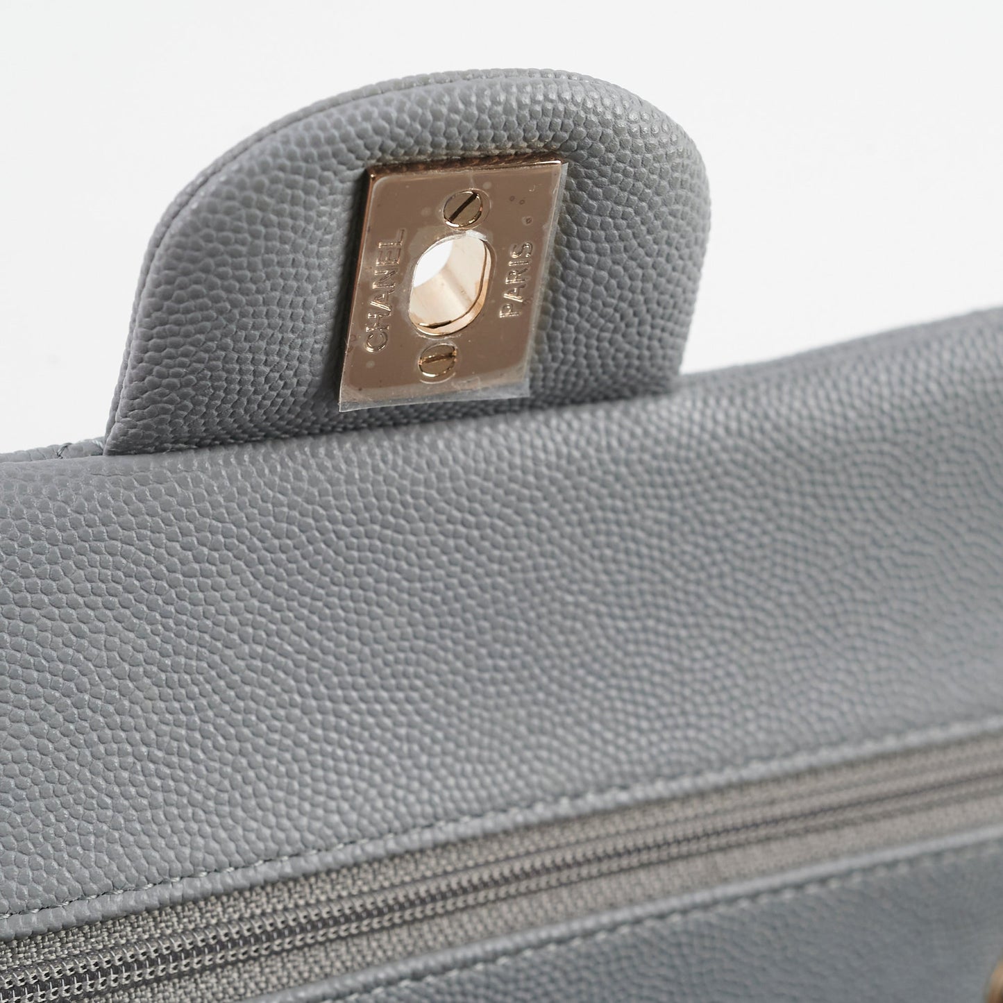 Chanel Classic Small Caviar Flap Grey 29 Series