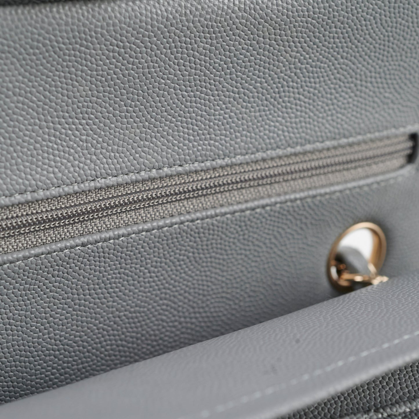 Chanel Classic Small Caviar Flap Grey 29 Series