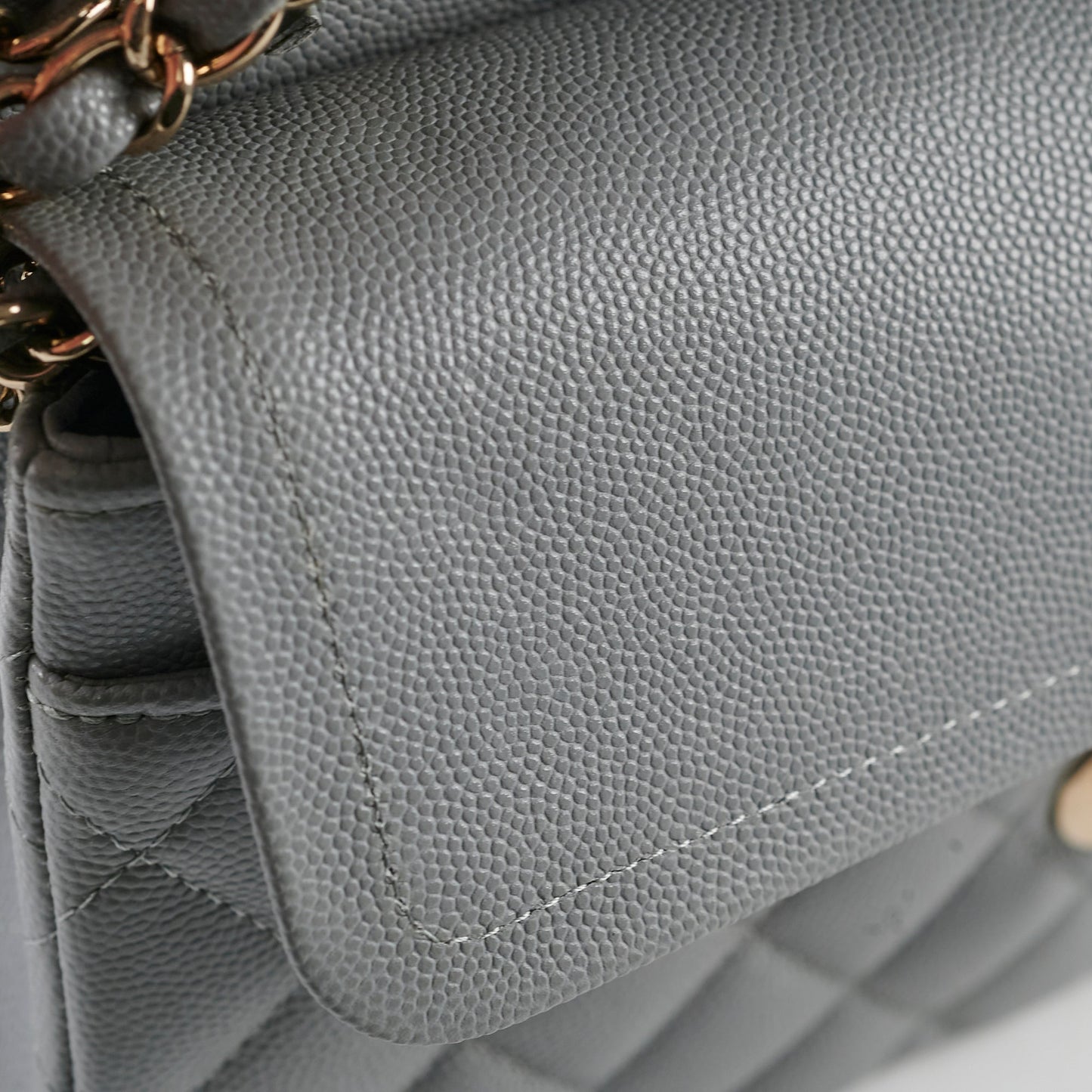 Chanel Classic Small Caviar Flap Grey 29 Series