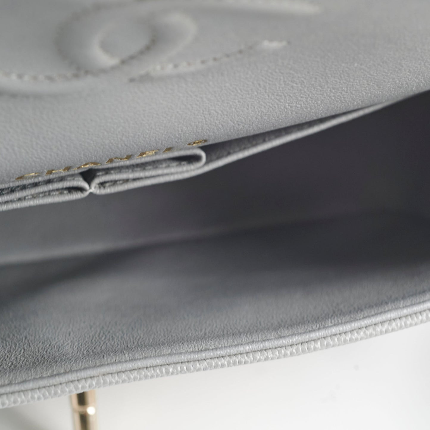 Chanel Classic Small Caviar Flap Grey 29 Series