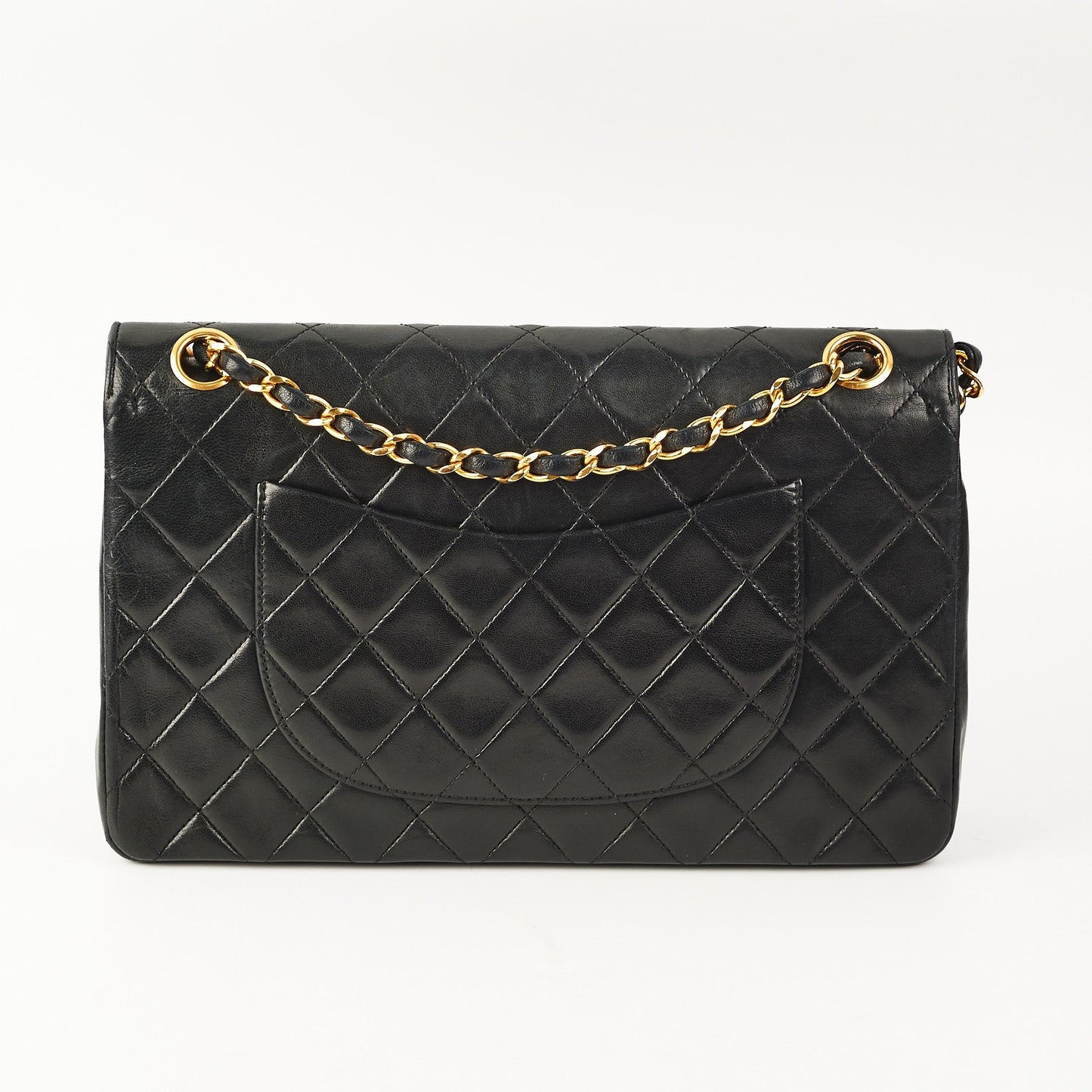 Chanel  Quilted Medium/Large Classic Flap Black