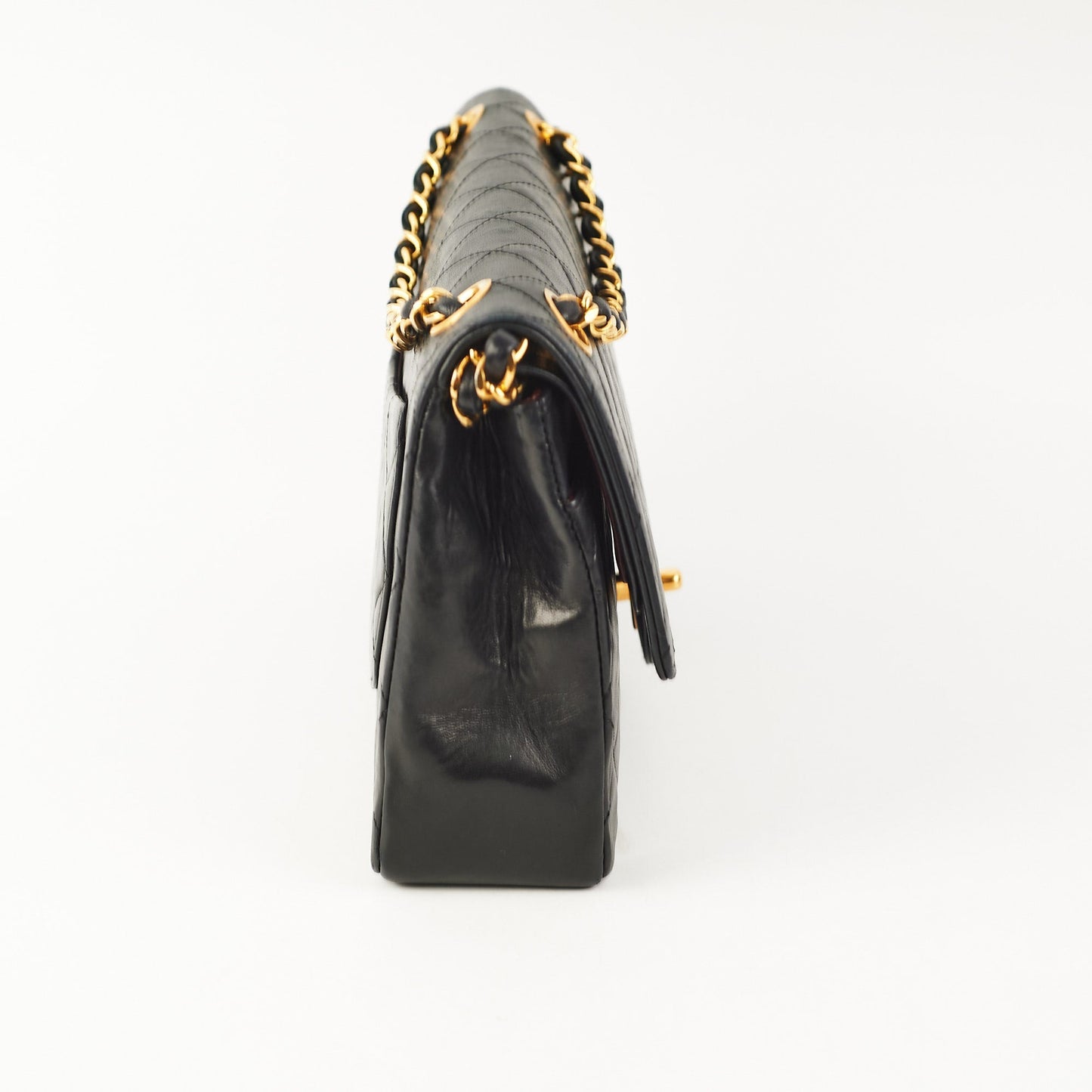 Chanel  Quilted Medium/Large Classic Flap Black