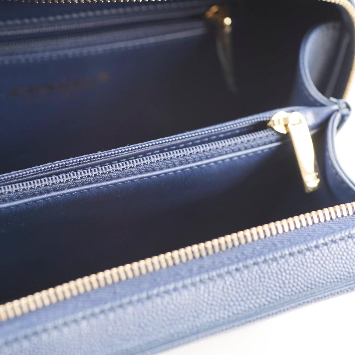 Chanel Filigree Vanity Navy Blue Caviar - Series 29