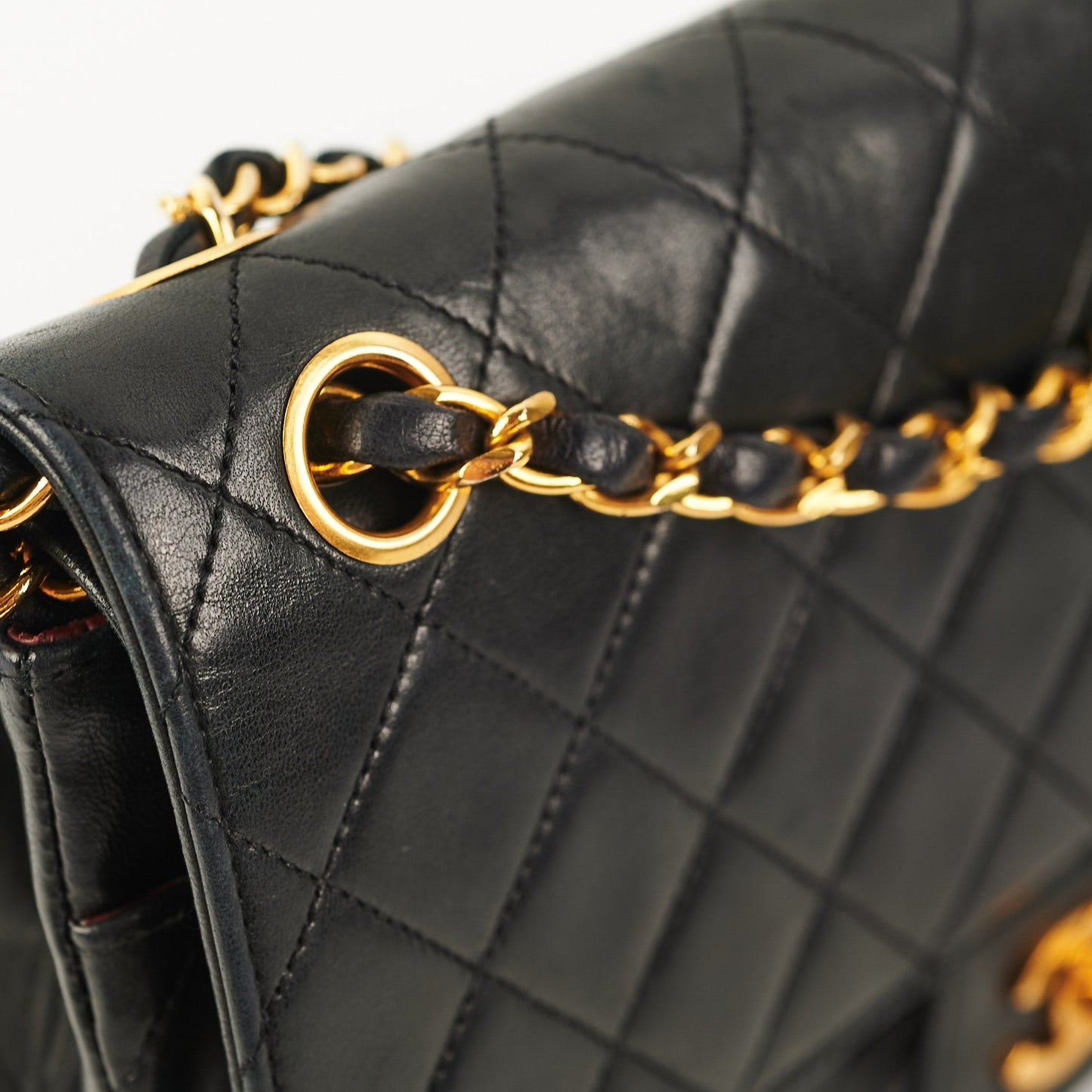 Chanel  Quilted Medium/Large Classic Flap Black