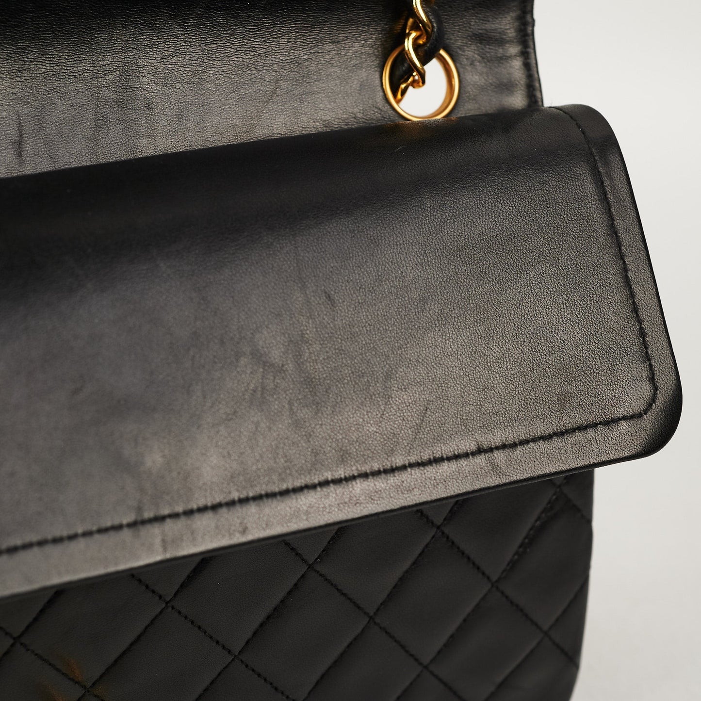 Chanel  Quilted Medium/Large Classic Flap Black