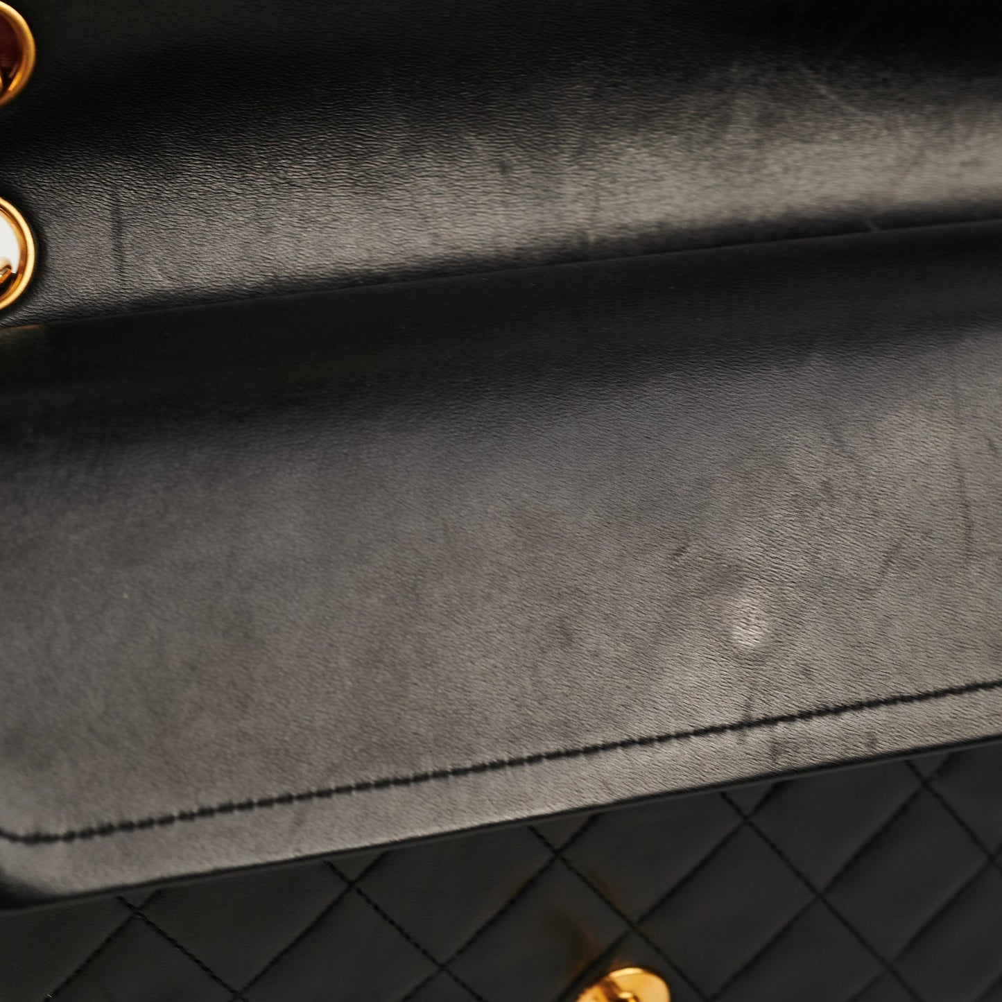 Chanel  Quilted Medium/Large Classic Flap Black