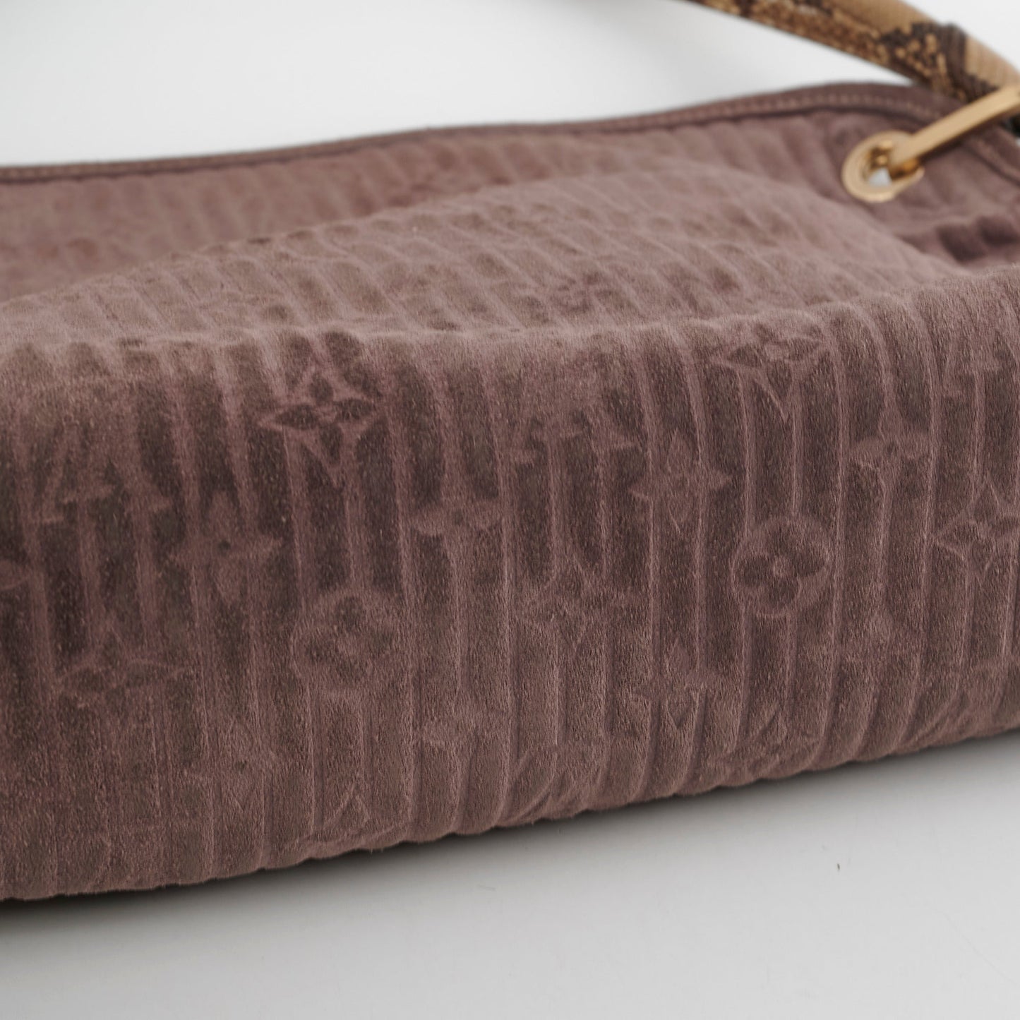 Louis Vuitton Monogram Suede Python Whisper Bag
