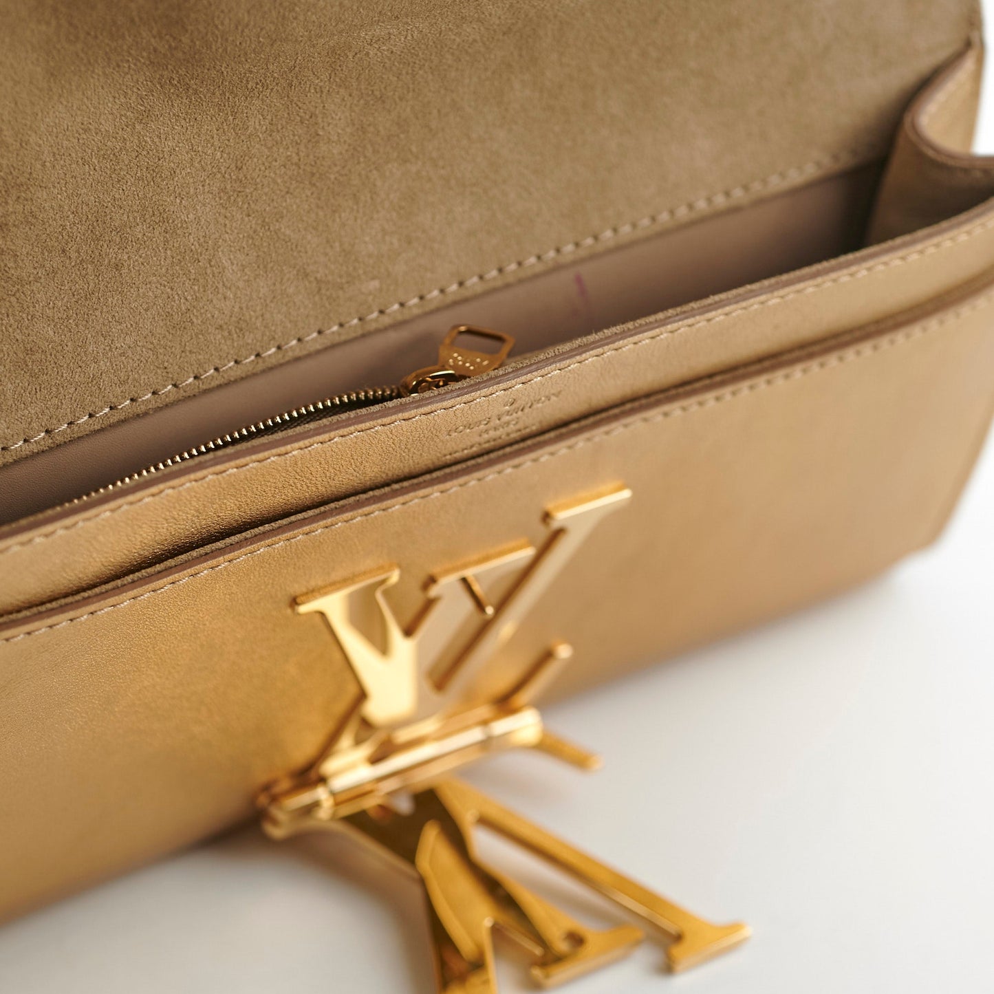 Louis Vuitton Louise Pochette Gold Clutch