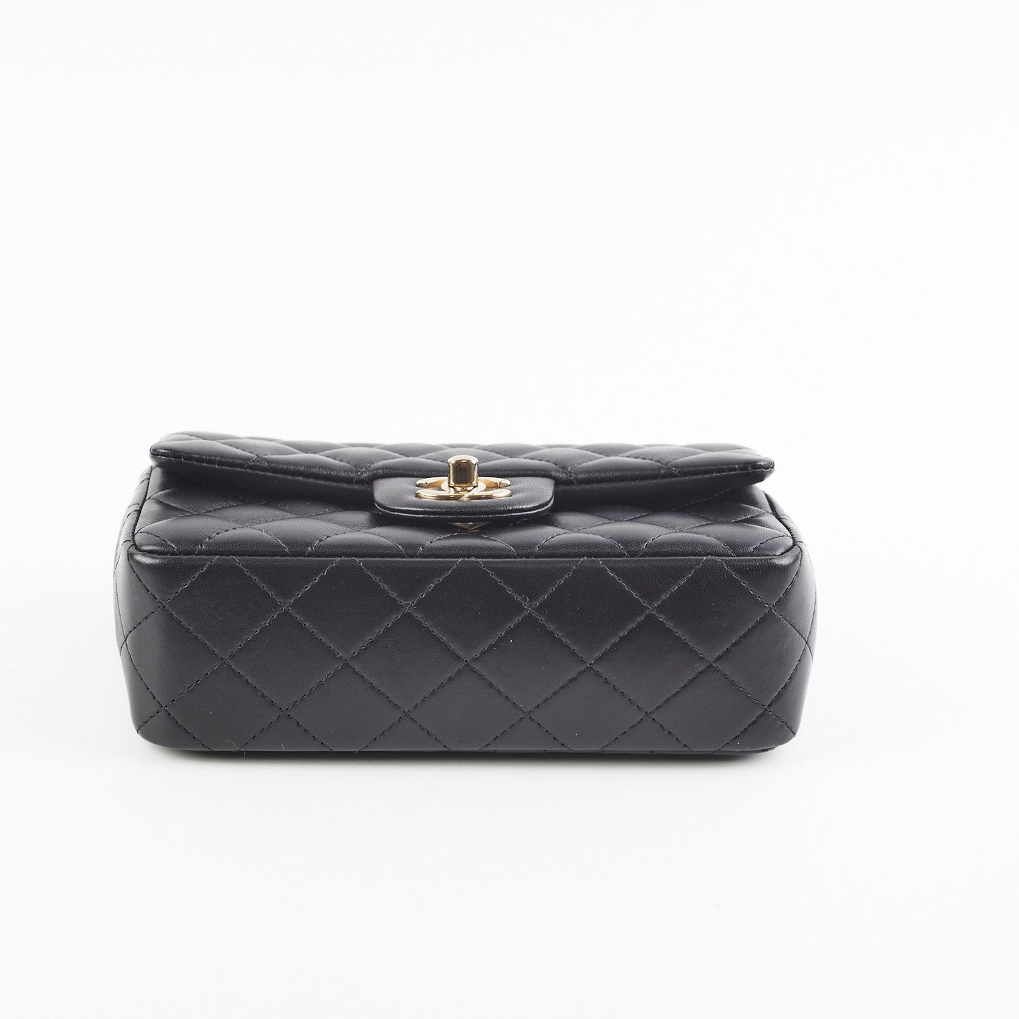 Chanel Mini Rectangular Lambskin Black Bag