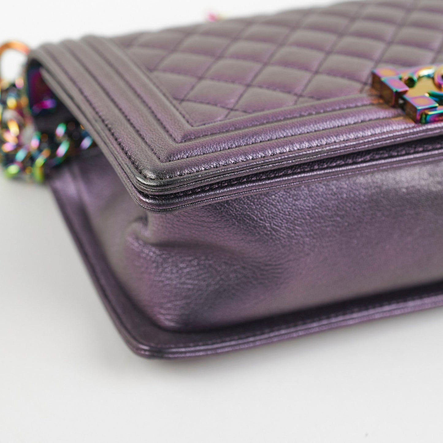 Chanel Old Medium Boy Iridescent Boy Bag