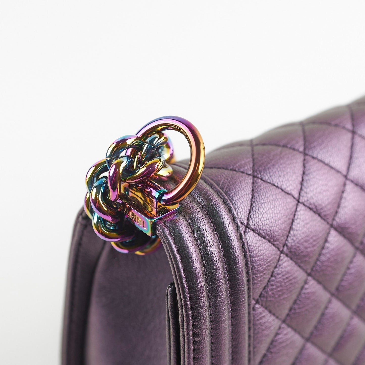 Chanel Old Medium Boy Iridescent Boy Bag
