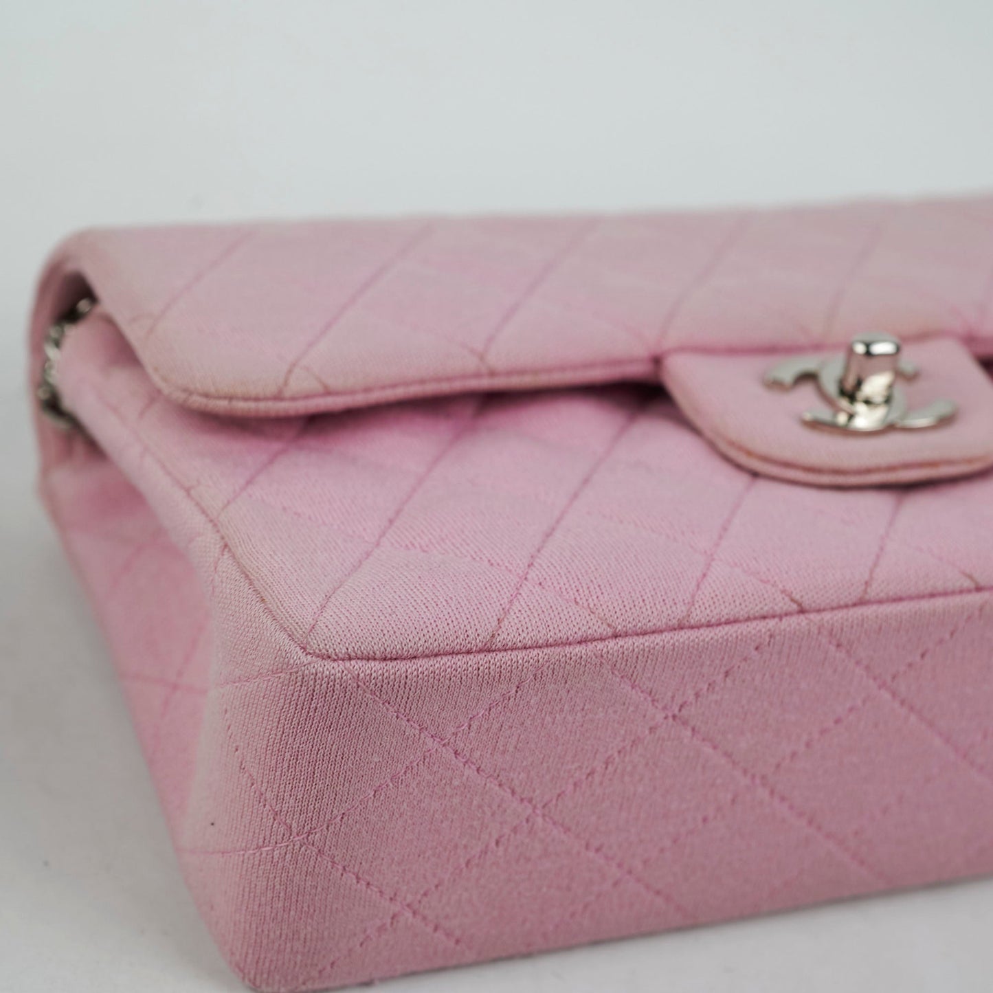 Chanel Classic Flap Small Pink Fabric - Series 6