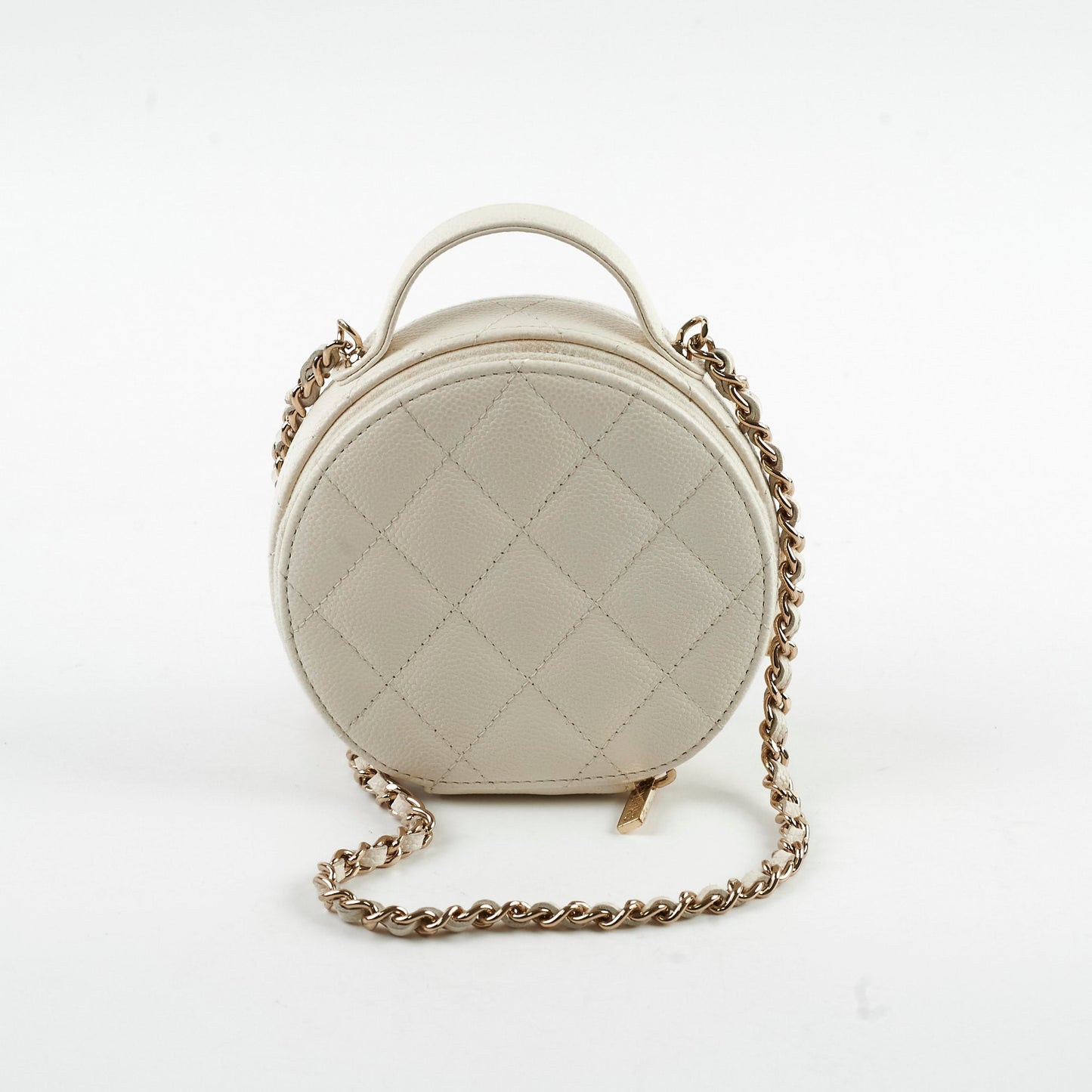 Chanel Small Round White Crossbody