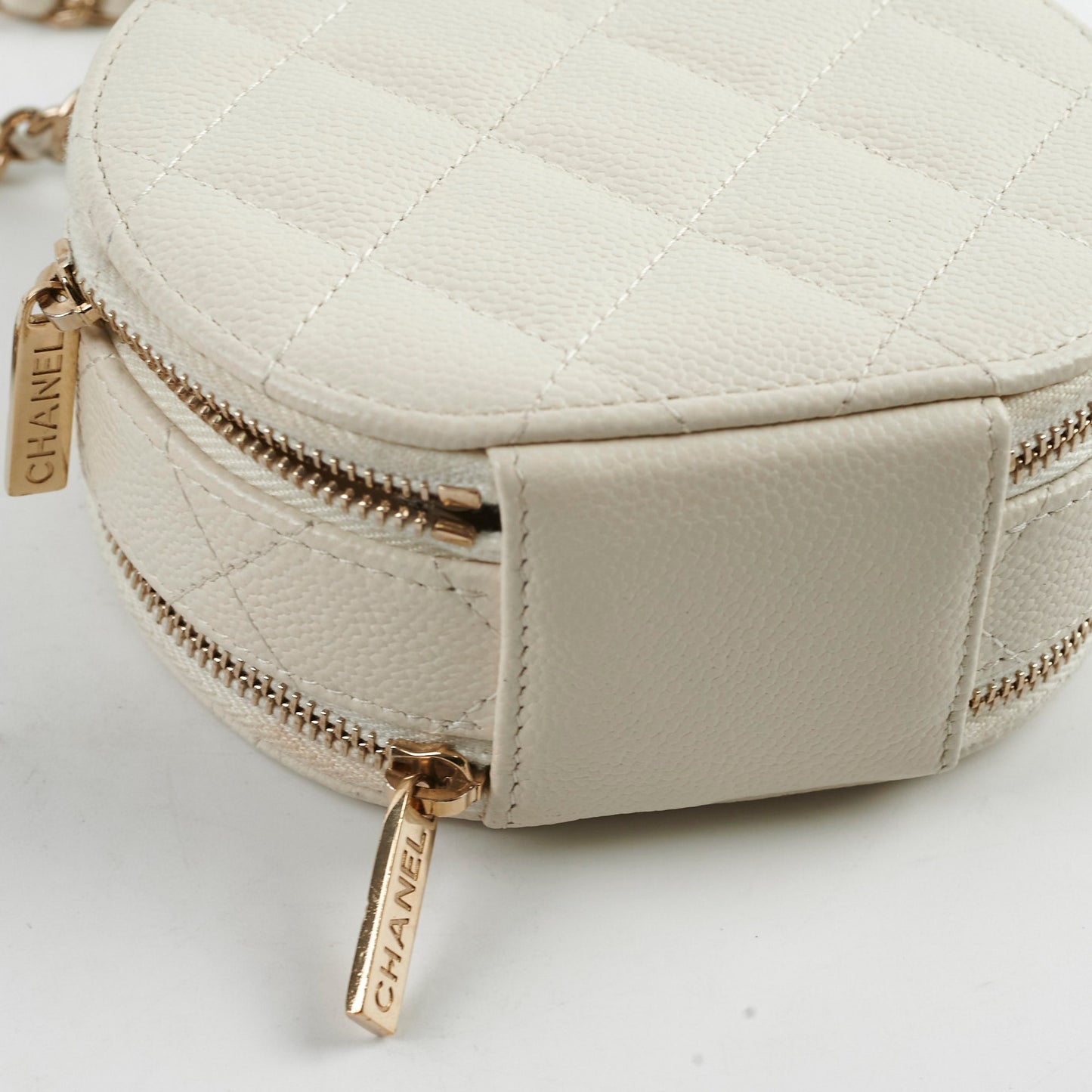 Chanel Small Round White Crossbody