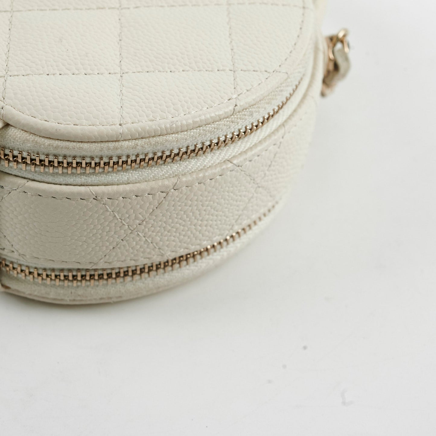 Chanel Small Round White Crossbody