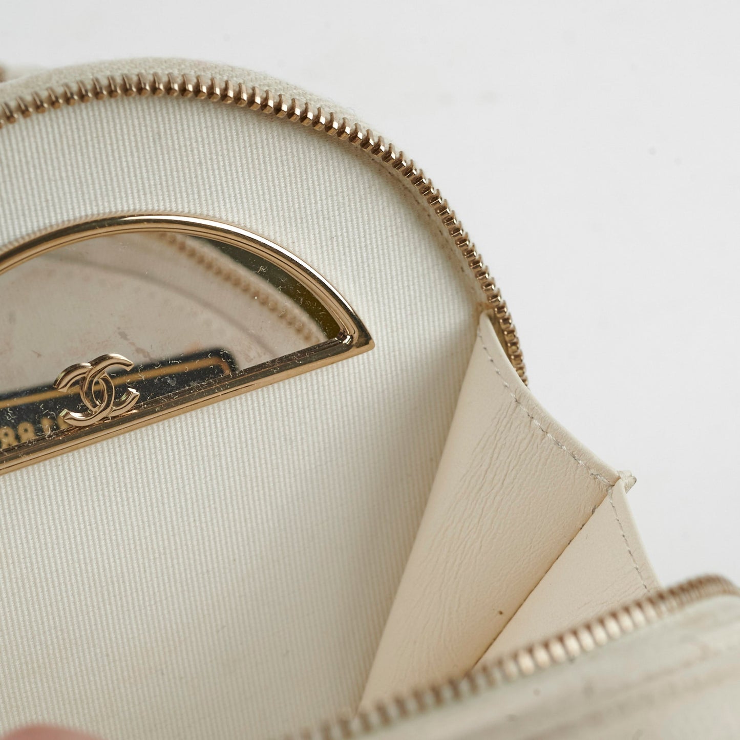 Chanel Small Round White Crossbody
