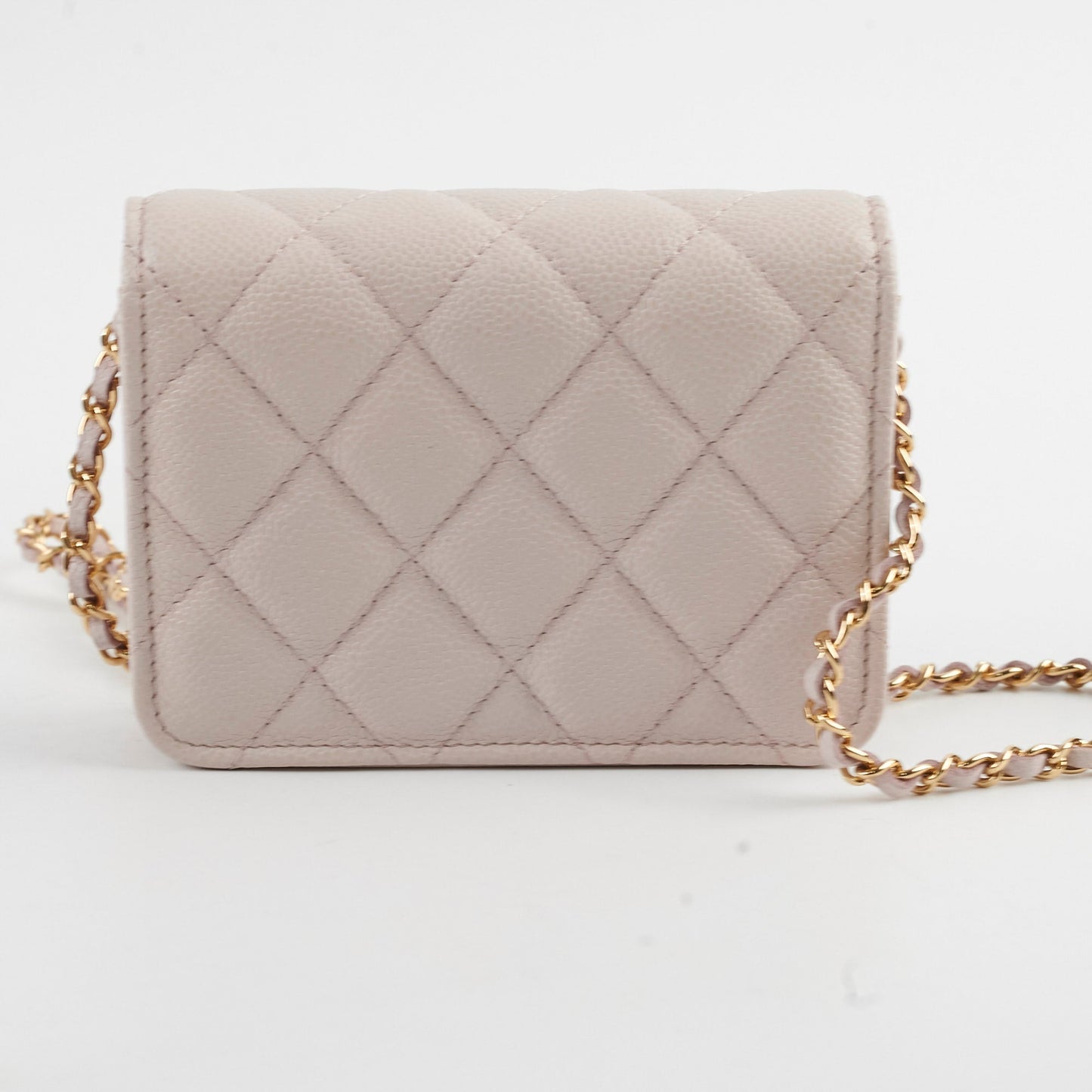 Chanel Micro Chain Pink Caviar Crossbody Bag- Series 31