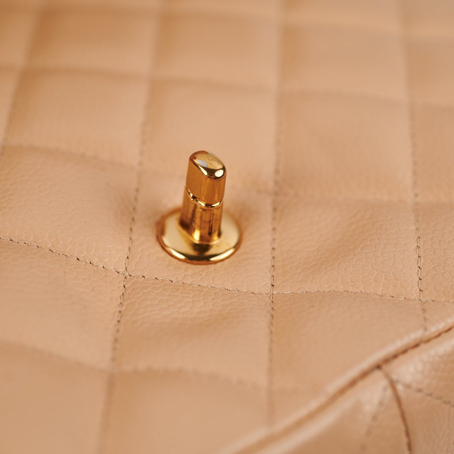 ITEM 24 - Chanel Quilted Jumbo Single Flap Beige