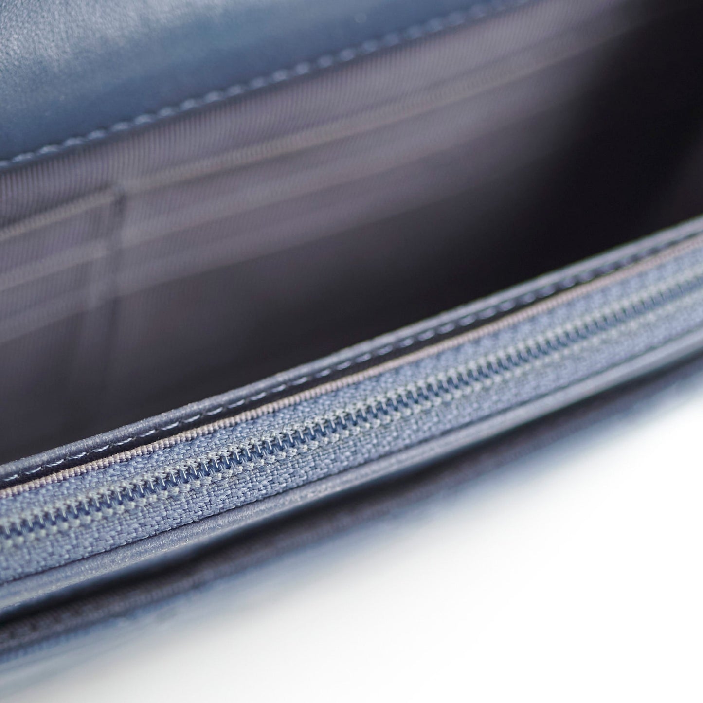 Chanel Wallet On Chain WOC Blue Lambskin Crossbody Bag