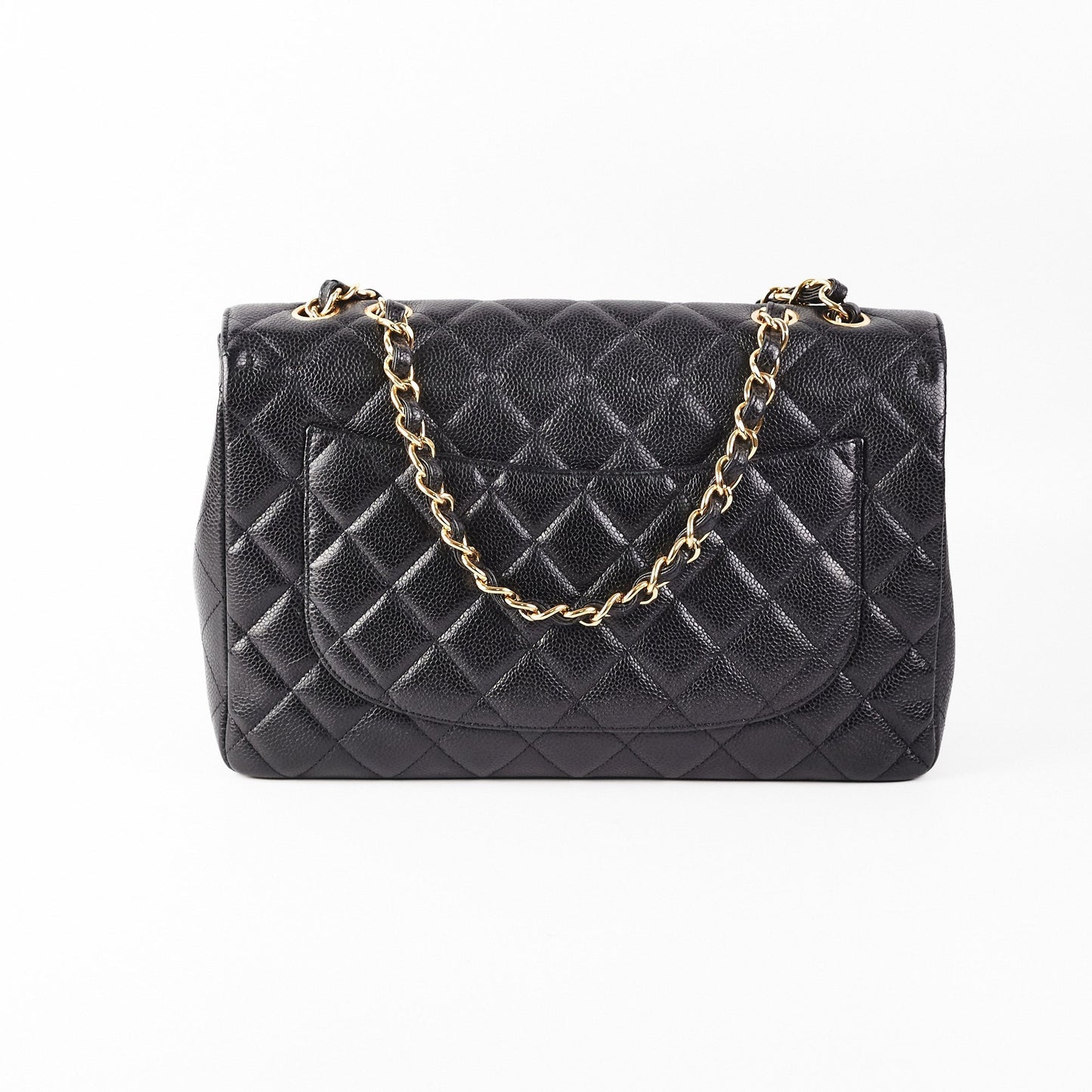 Chanel Classic Jumbo Caviar Black