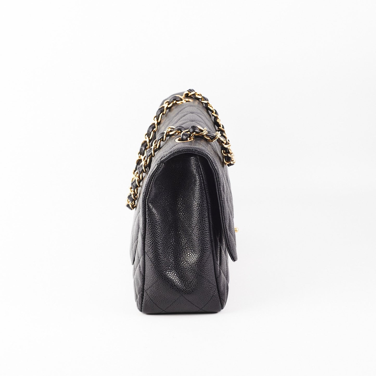 Chanel Classic Jumbo Caviar Black