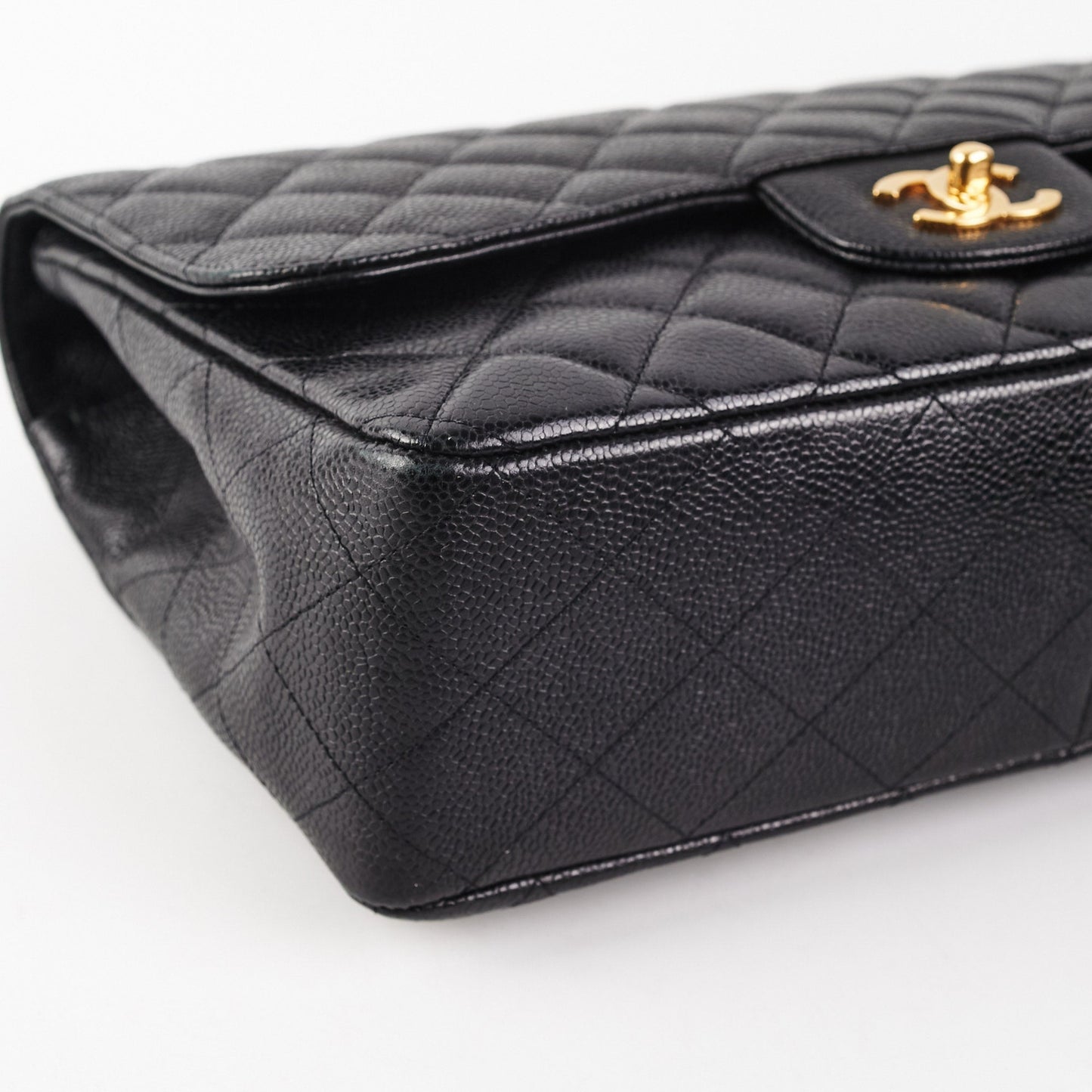Chanel Classic Jumbo Caviar Black
