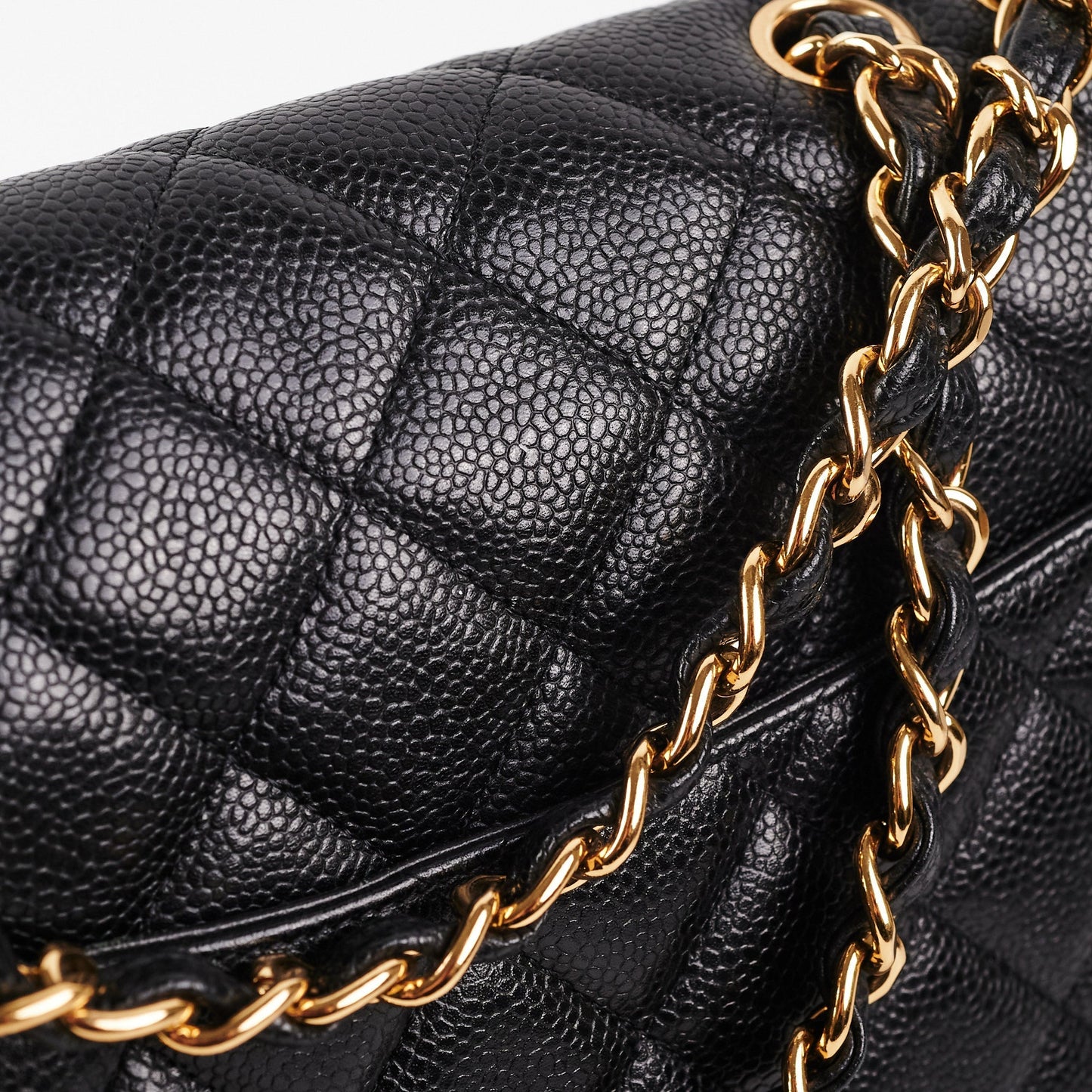 Chanel Classic Jumbo Caviar Black
