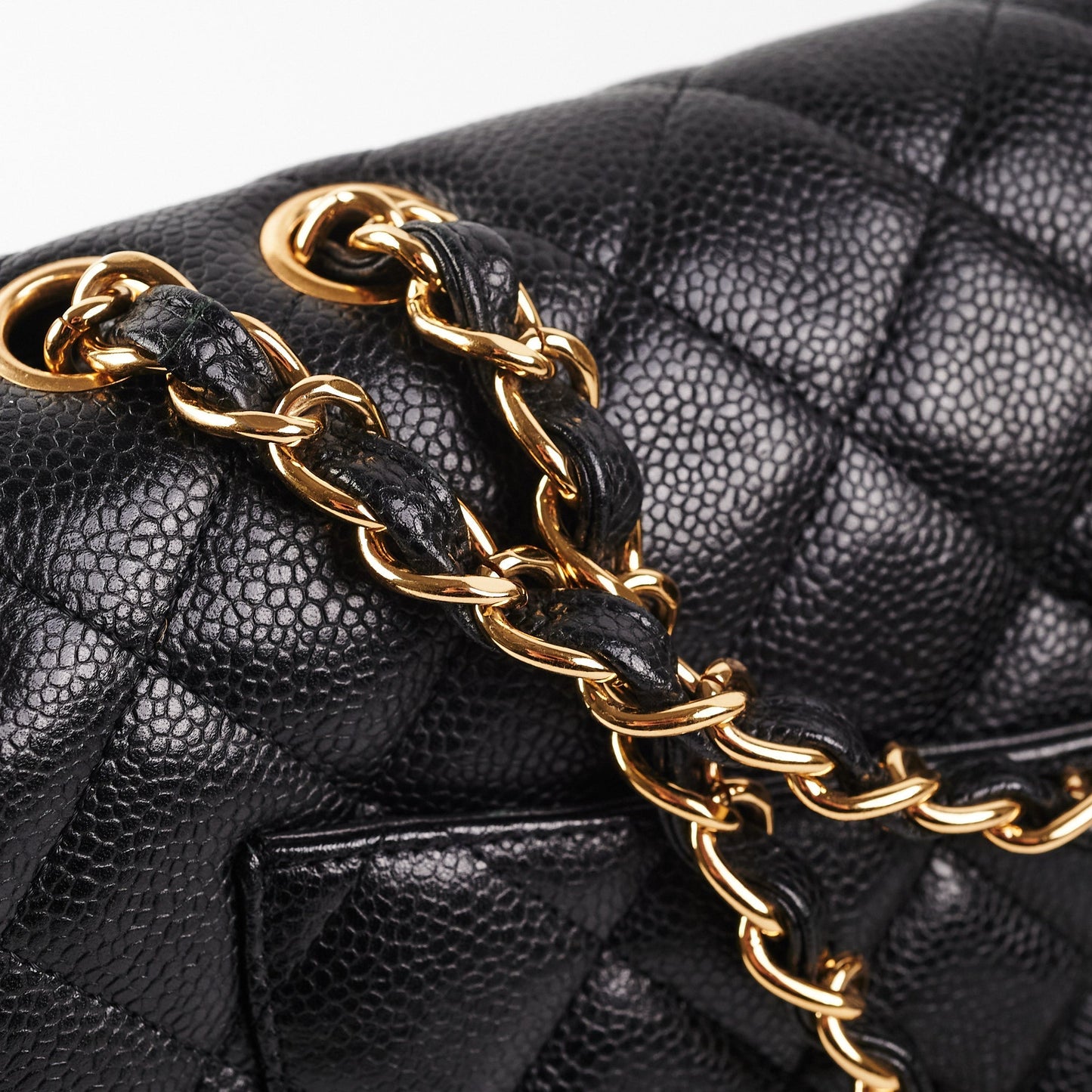 Chanel Classic Jumbo Caviar Black