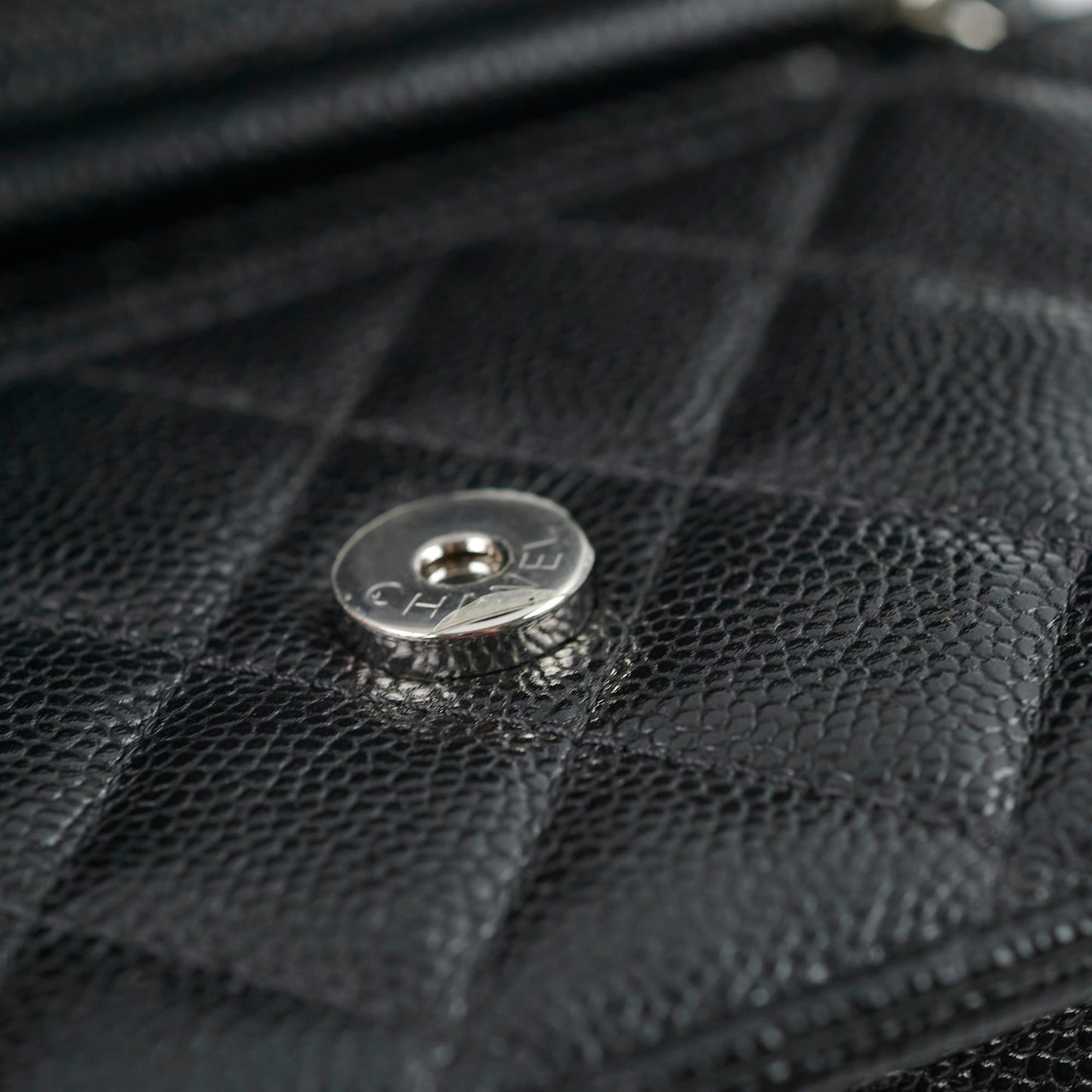 Chanel Mini Wallet On Chain WOC Black Caviar Crossbody - Series 30