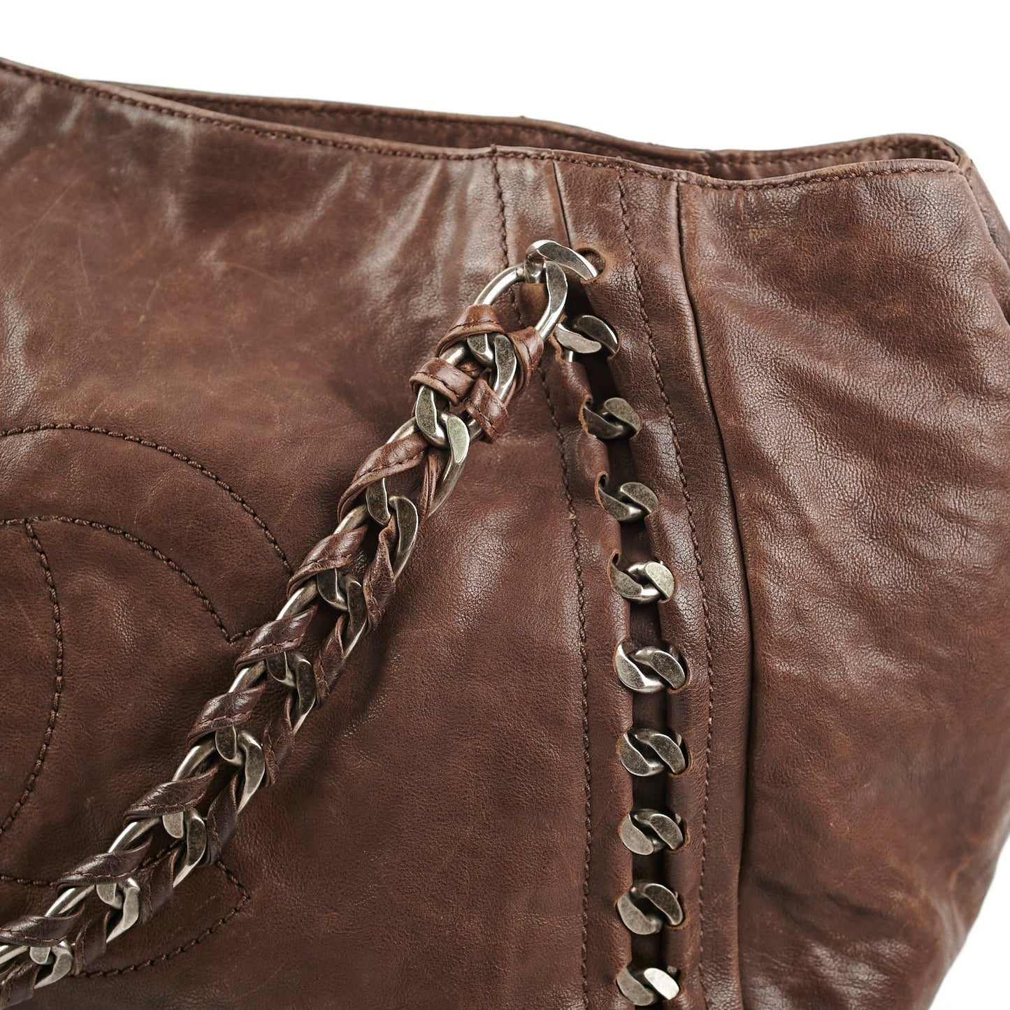 Chanel  Brown Leather Tote - Series 10